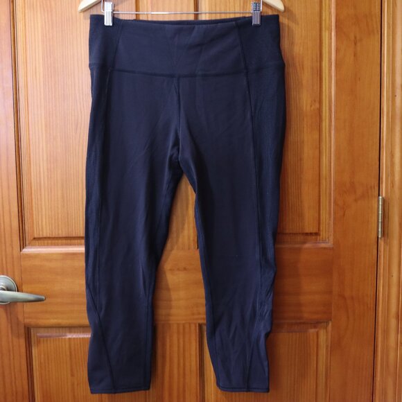 Lululemon Black Cropped Leggings 12417lw6ajfsz40 - Picture 1 of 12